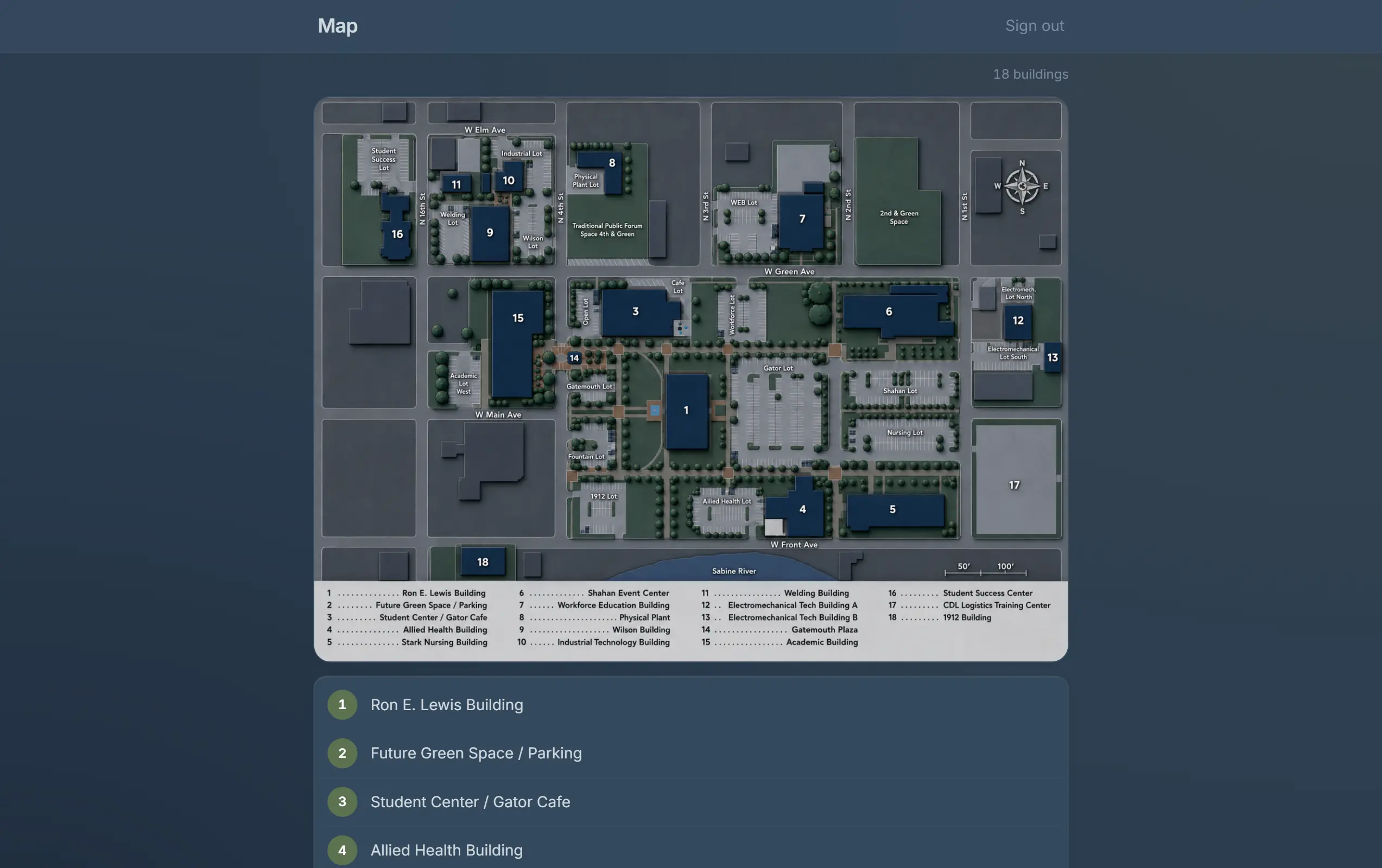 Envo campus map